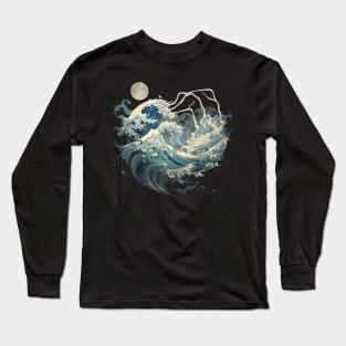 The Great Wave Off Kanagawa Tattoo Painting Long Sleeve T-Shirt